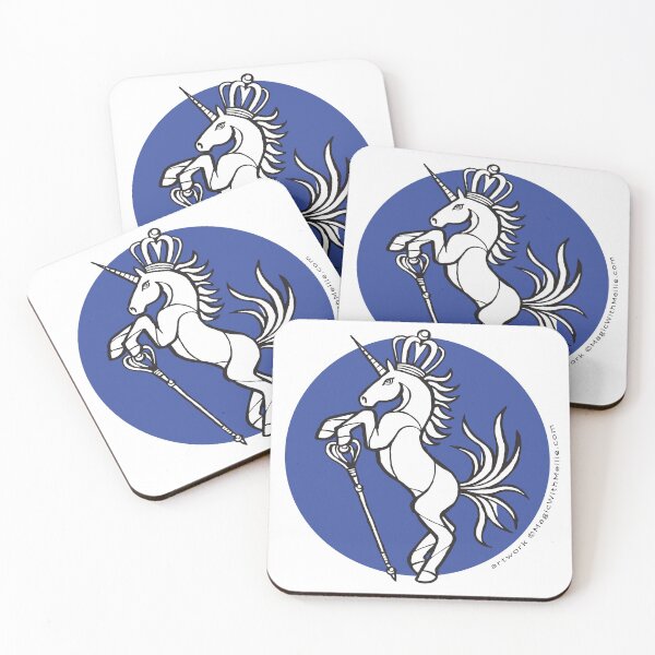 Item preview, Royal Unicorn — Inktober Unicorn illustration series designed and sold by Melanie Test.