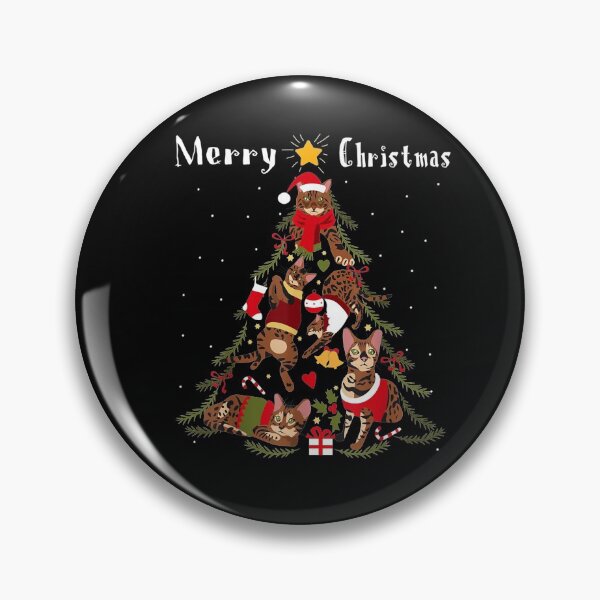 Item preview, CopBengal Cat Christmas Tree Xmas Cat Lovery of Bengal Cat Christmas Lights Xmas Cat Lover designed and sold by tomlopez2001us.