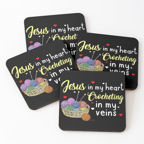 Item preview, Jesus In My Heart Crocheting In My Veins designed and sold by Charles Brian.