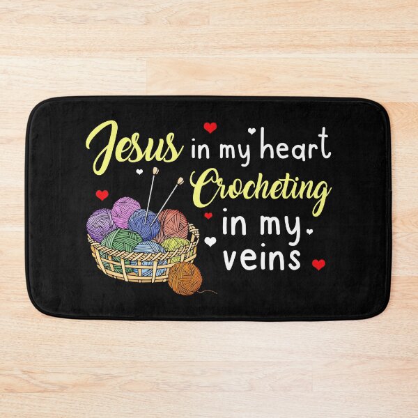 Item preview, Jesus In My Heart Crocheting In My Veins designed and sold by Charles Brian.