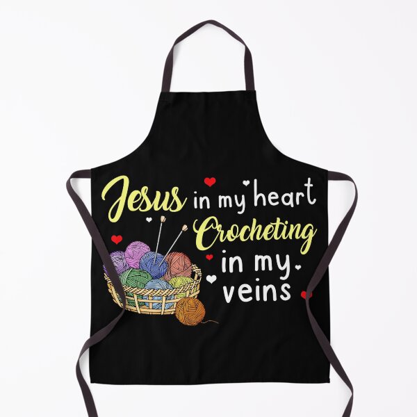 Item preview, Jesus In My Heart Crocheting In My Veins designed and sold by Charles Brian.