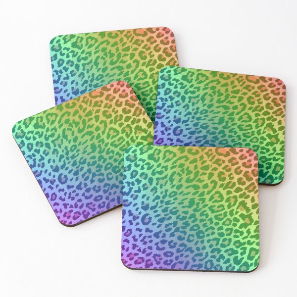 Item preview, Digital Leopard Print Through Rainbow Lens designed and sold by MixedBagMerch.