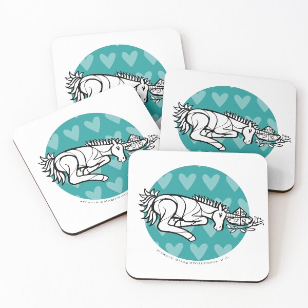 Item preview, Unicornio durmiente - Serie de ilustraciones Inktober Unicorn designed and sold by Melanie Test.