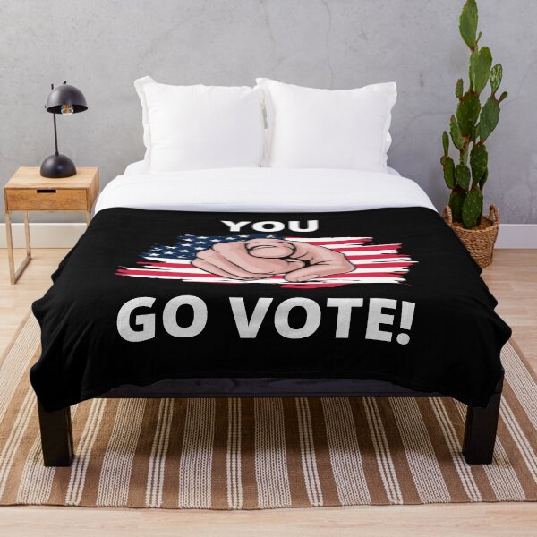 Aperçu de l'œuvre VOUS ALLEZ VOTER! Main blanche (élections américaines) créée et vendue par FeaturedStore.