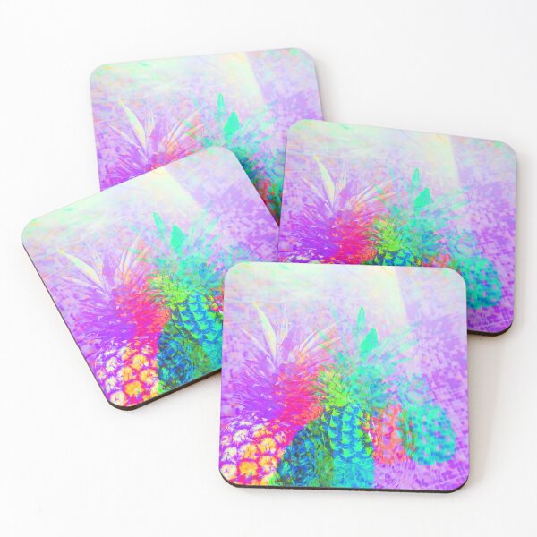 Item preview, Seeing Triple Colorful Neon Pineapples designed and sold by StayCuztom.