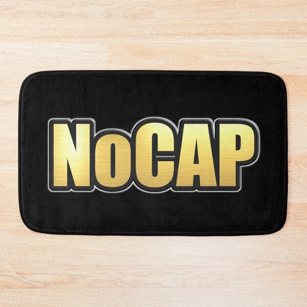 Item preview, Shiny black and gold NoCap word design ver.2 designed and sold by smARTwork.
