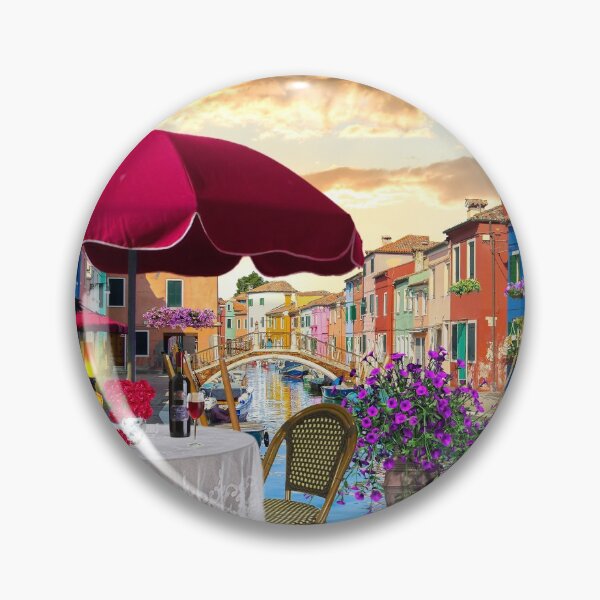 Item preview, Jigsaw Puzzle Romantic Venice Lamplight Alfresco Dining Gondola on Canal 1000 piece Adults designed and sold by StickerArtwork.
