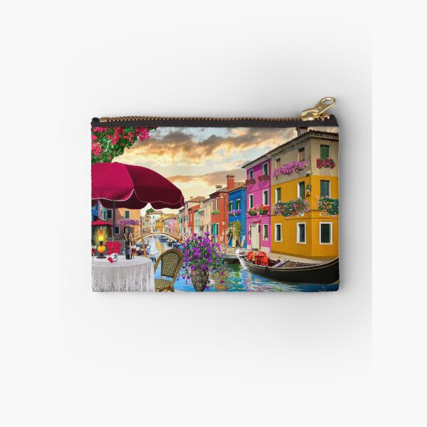 Item preview, Jigsaw Puzzle Romantic Venice Lamplight Alfresco Dining Gondola on Canal 1000 piece Adults designed and sold by StickerArtwork.
