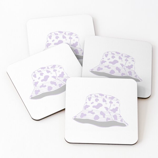 Artikelvorschau, Lavendel Cow Print Bucket Hat - entworfen und verkauft von DesignStory.