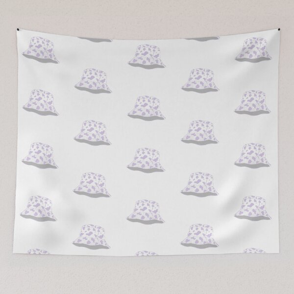 Artikelvorschau, Lavendel Cow Print Bucket Hat - entworfen und verkauft von DesignStory.