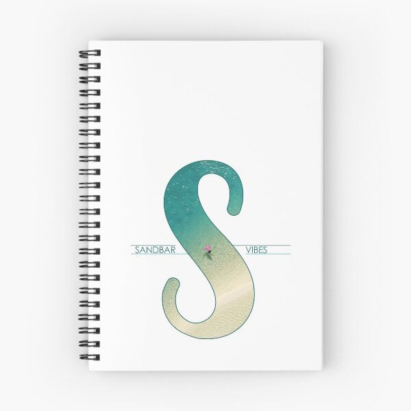 Item preview, Sandbar Vibes - S Letter on a Beach designed and sold by Kaos Urbanwear.
