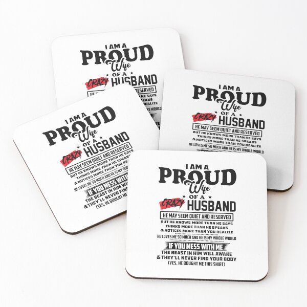 Item preview, i am a proud wife of a crazy husband designed and sold by hasanmasud.
