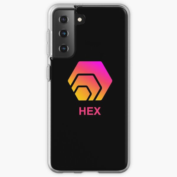 HEX Logo on Black Background with Wordmark Samsung Galaxy Soft Case