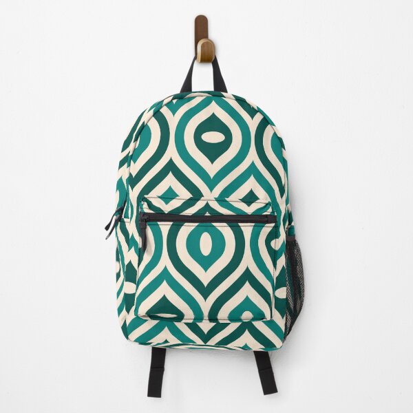 Item preview, Watchful Ogee Organic Pattern – Teal designed and sold by RoguePatterns.