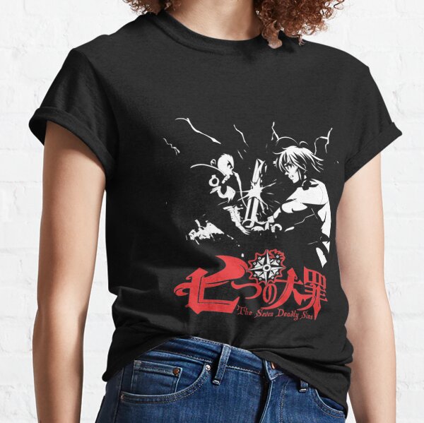 The Seven Deadly Sins Zeldris And Meliodas Teaser Art Wtih Icons T-Shirt