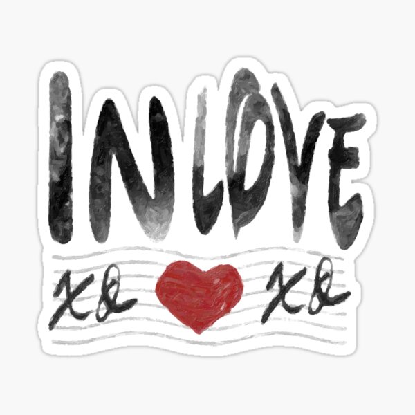 In Love XOXO Sticker