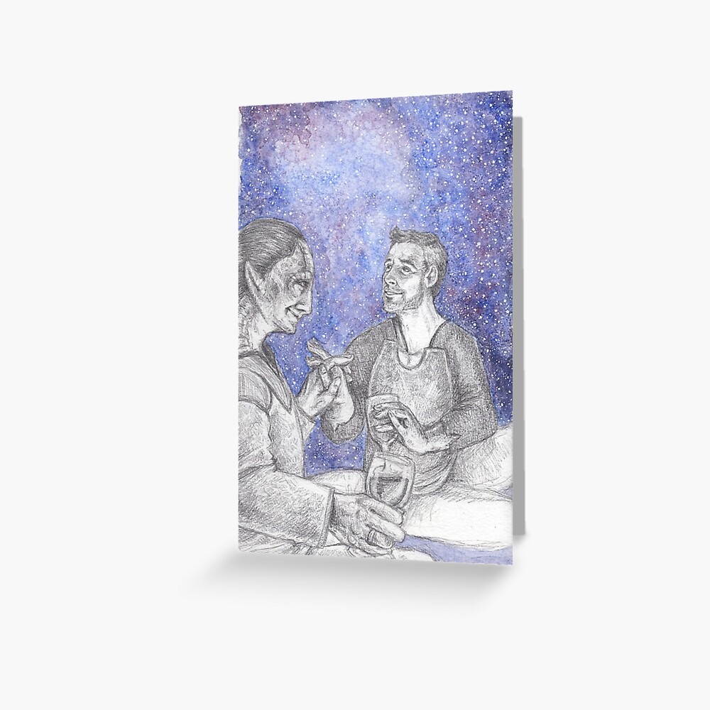 under the stars Greeting Card