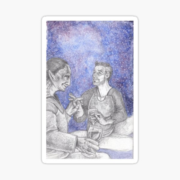 under the stars Sticker