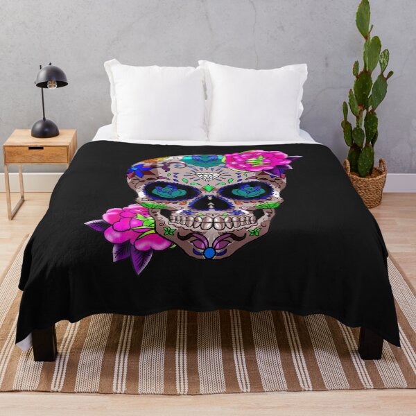 Item preview, Sugar Skull Day Of The Dead Cool Bone Head Skulls Gift Idea T Shirt designed and sold by Gordonshopk.