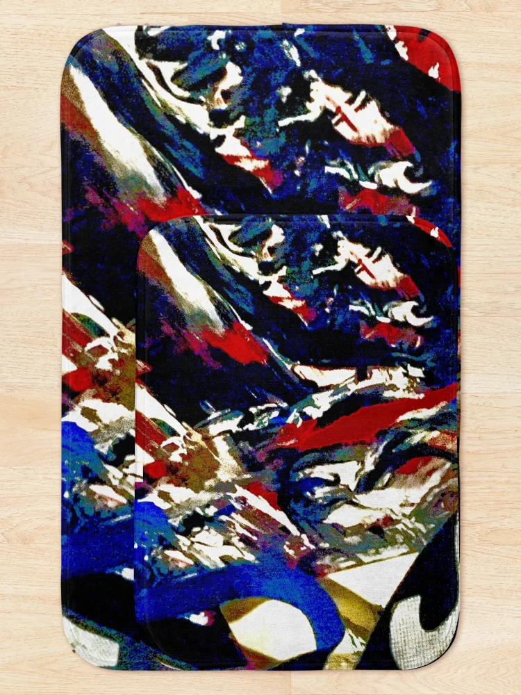 Thumbnail 5 of 6, Bath Mat, Abstract Expression designed and sold by Liz Bajo Designs.