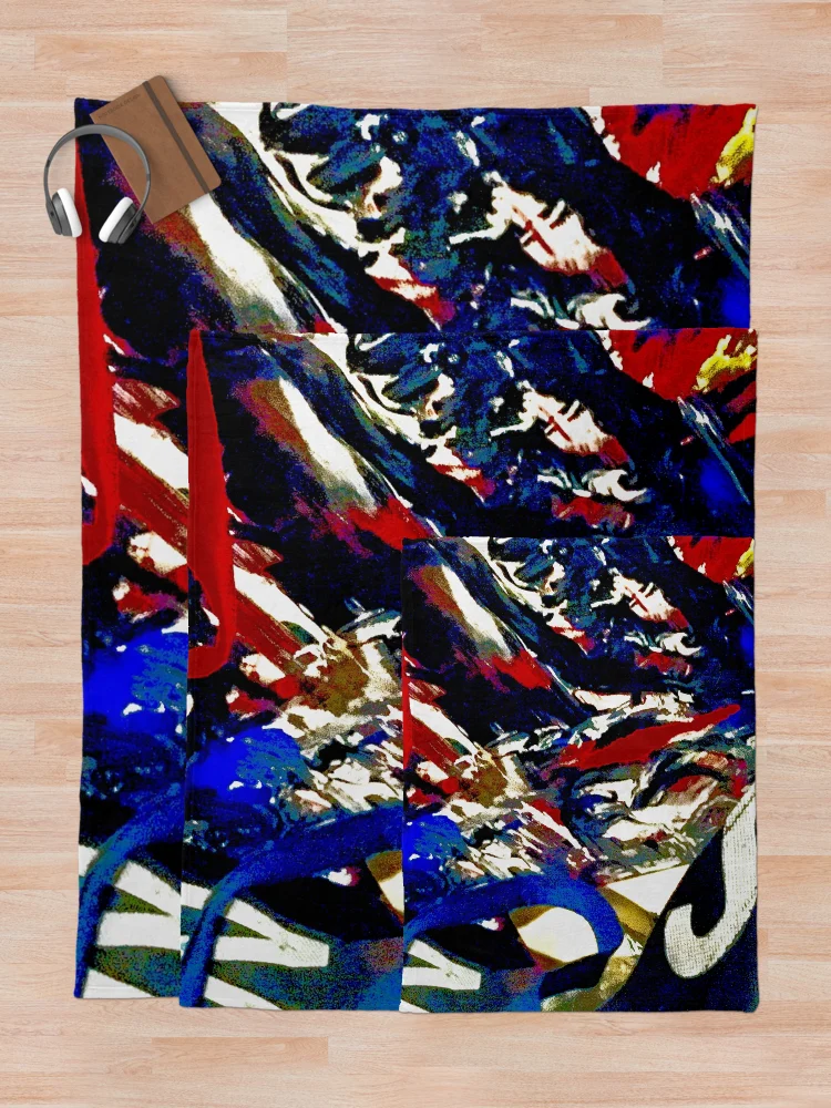 Thumbnail 5 of 6, Throw Blanket, Abstract Expression designed and sold by Liz  Bajo Designs.