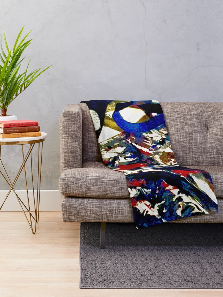 Thumbnail 2 of 6, Throw Blanket, Abstract Expression designed and sold by Liz  Bajo Designs.