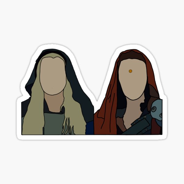 clarke and lexa in season 2 of 100 Sticker
