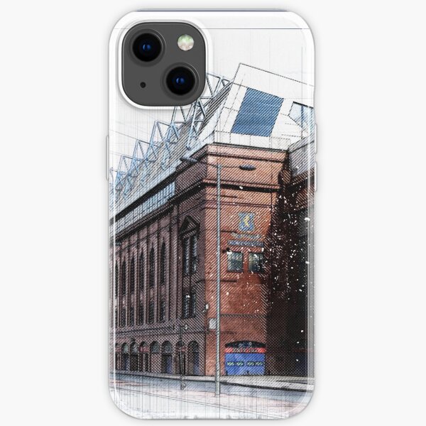 Graphic of the home of the most successful football team in the world iPhone Soft Case