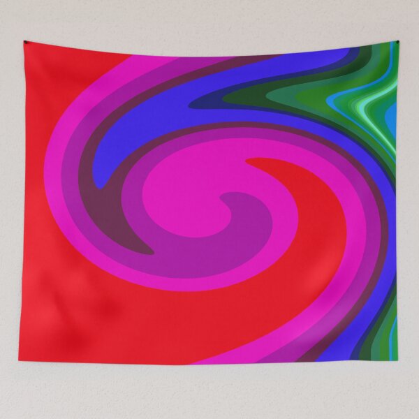 Item preview, Colour Wave on Red designed and sold by KeksWorkroom.