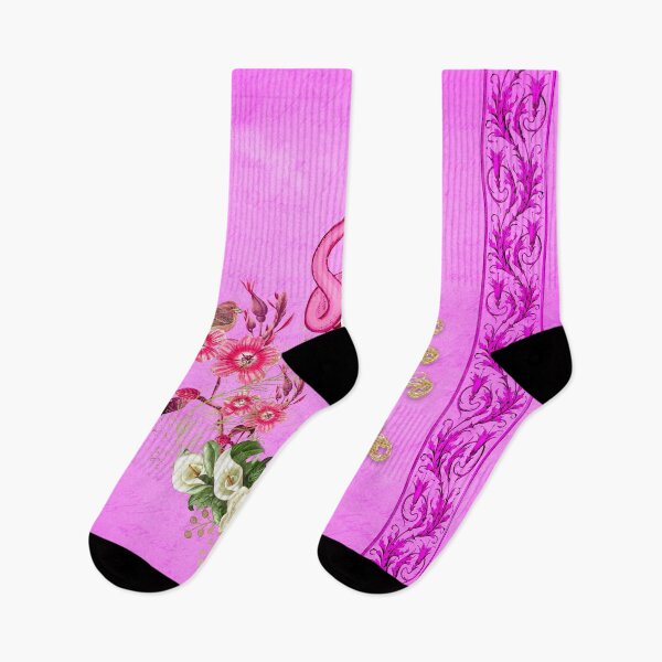 Item preview, Beautiful flamingo with flowers designed and sold by nicky2342.