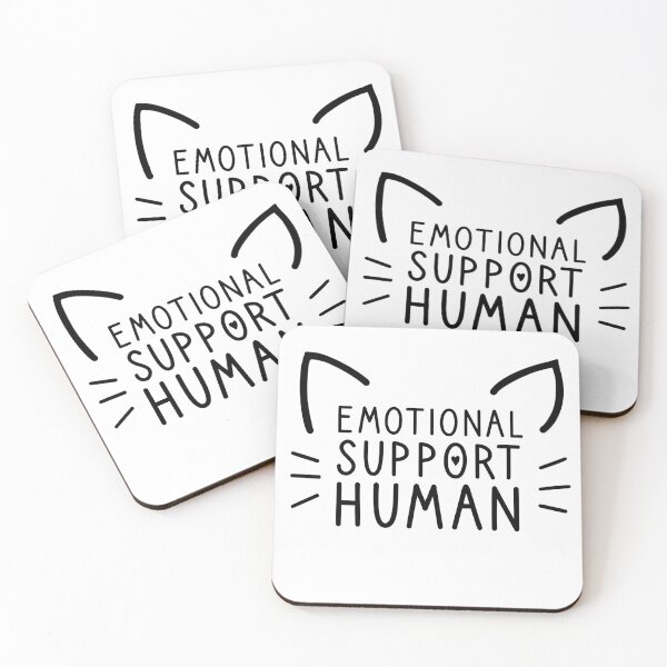 Item preview, Emotional Support Human for Cats, Cute and Supportive designed and sold by luckysprout.