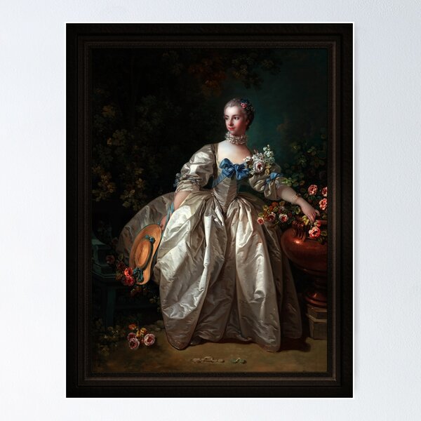 Aperçu de l'œuvre Madame Bergeret de François Boucher Reproduction d'art de maîtres anciens créée et vendue par Xzendor7 Digital Art Creations.