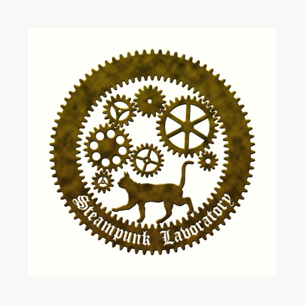 Gear cat Art Print