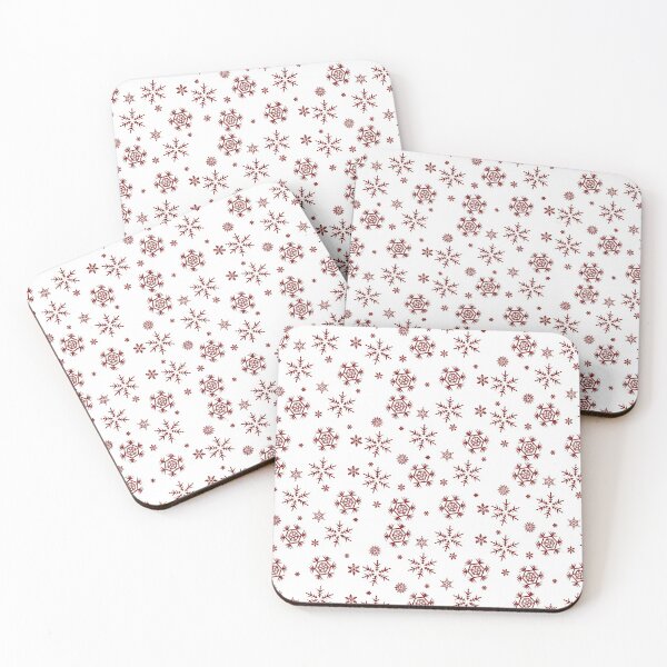 Item preview, Crystal Snowflakes Maroon designed and sold by DarkHumorstore.