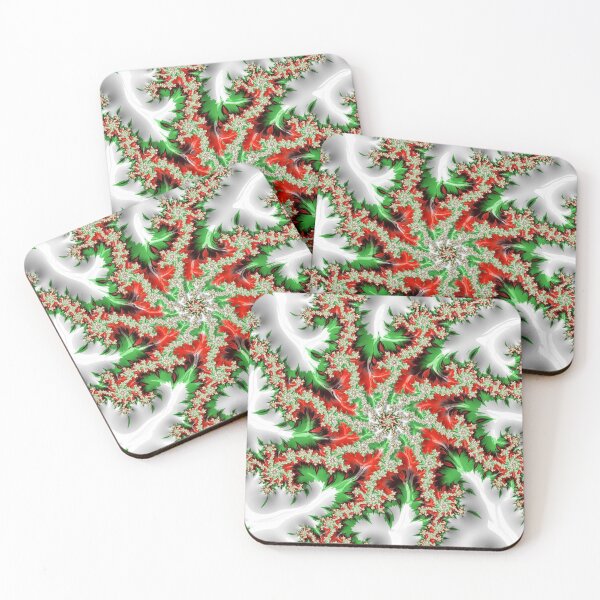Item preview, Christmas Holly Spiral Fractal designed and sold by IssyDesigns.