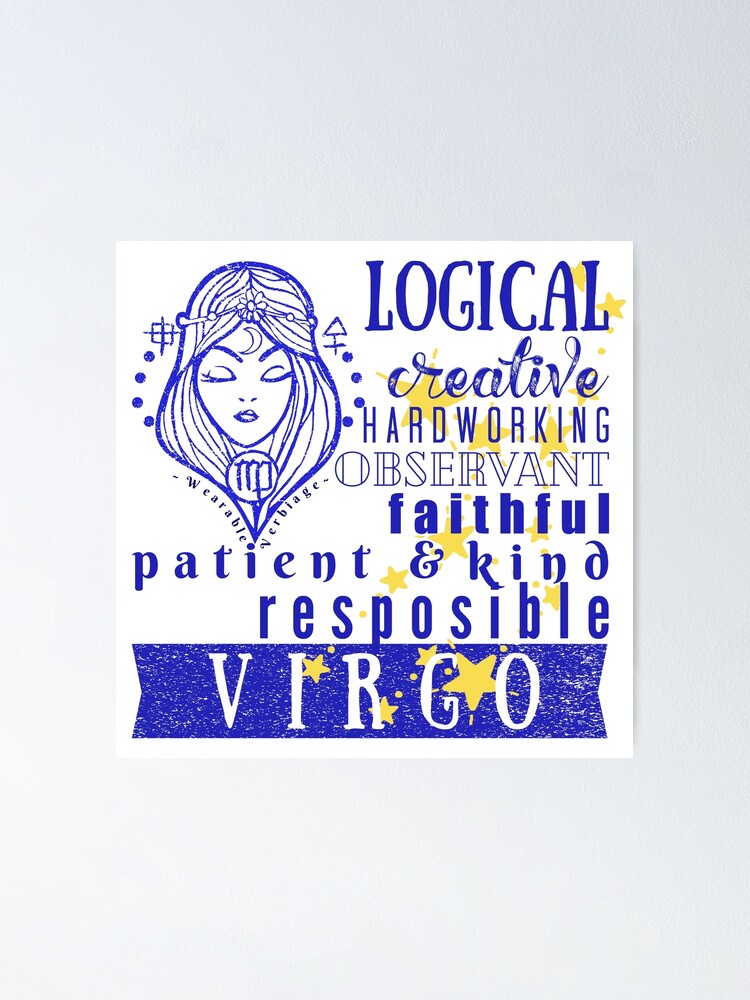 September Birthday Virgo Traits Poster