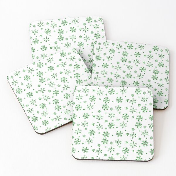 Item preview, Crystal Snowflakes Green designed and sold by DarkHumorstore.