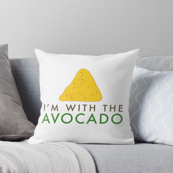 Item preview, I'm With The Avocado, Guacamole Nachos, Guacamole Enthusiast designed and sold by luckysprout.
