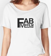 Fab Five Film Logo- black Women's Relaxed Fit T-Shirt