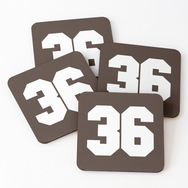 Item preview, 36 Number Cleveland Sports Thirty-Six Brown Jersey designed and sold by HelloFromAja.