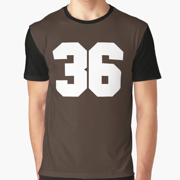 Artikel-Vorschau von 36 Nummer Cleveland Sports Sechsunddreißig braunes Trikot, designt und verkauft von HelloFromAja.