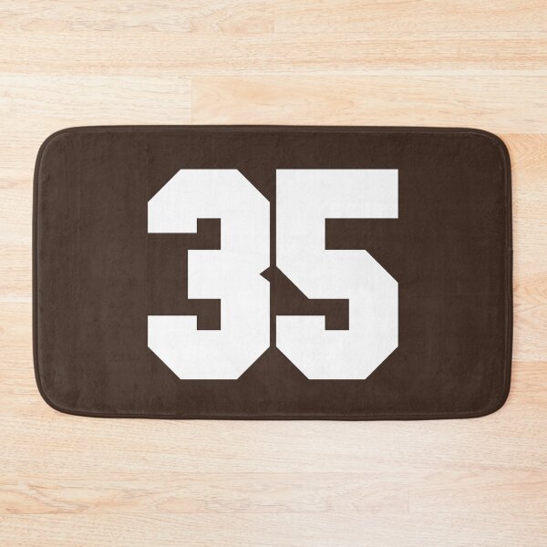 Item preview, 35 Number Cleveland Sports Thirty-Five Brown Jersey designed and sold by HelloFromAja.