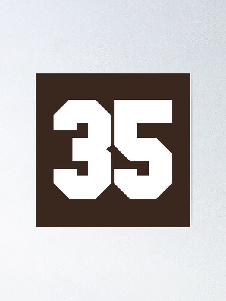 35 Sports Number Thirty-Five Sticker for Sale by HelloFromAja