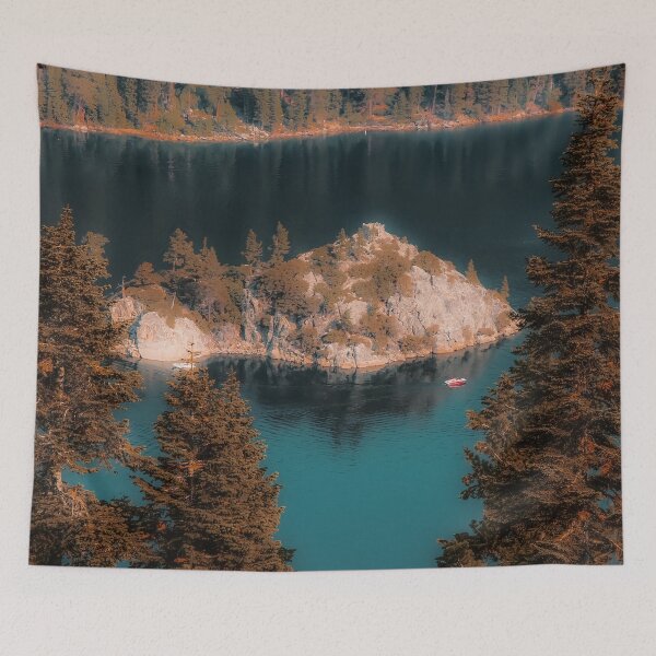 Item preview, Island and pine tree at Emerald Bay Lake Tahoe California USA designed and sold by Mrvell.
