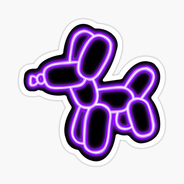 Item preview, neon sign balloon animal designed and sold by Hadley Deputy.
