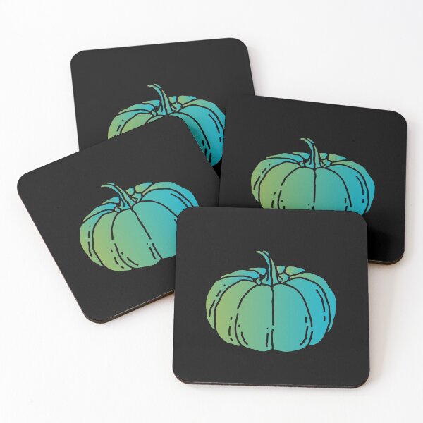 Item preview, Green Blue Silhouette Bright Pumpkin designed and sold by Drnksuzys.