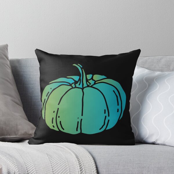 Item preview, Green Blue Silhouette Bright Pumpkin designed and sold by Drnksuzys.