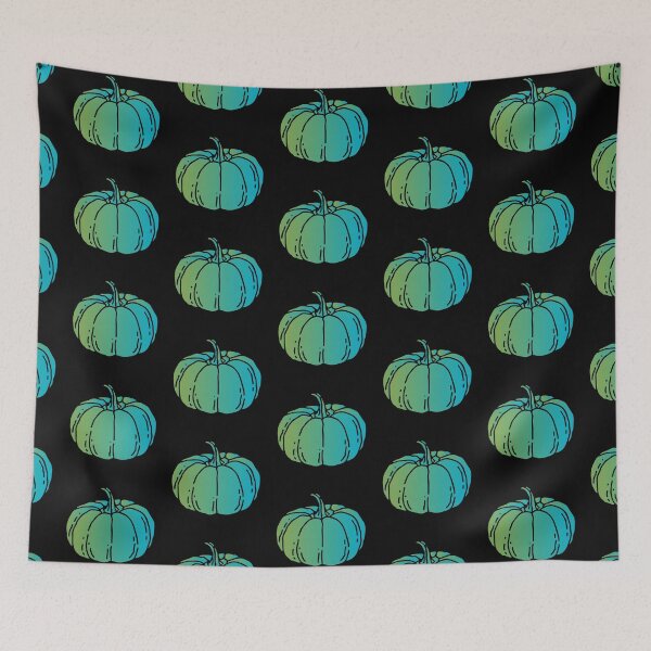Item preview, Green Blue Silhouette Bright Pumpkin designed and sold by Drnksuzys.