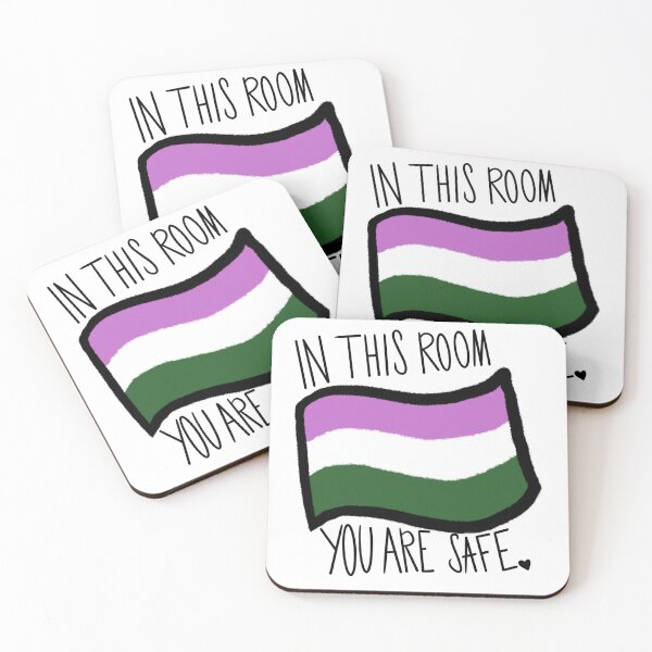 Item preview, In This Room You Are Safe—Genderqueer designed and sold by AlexRising.