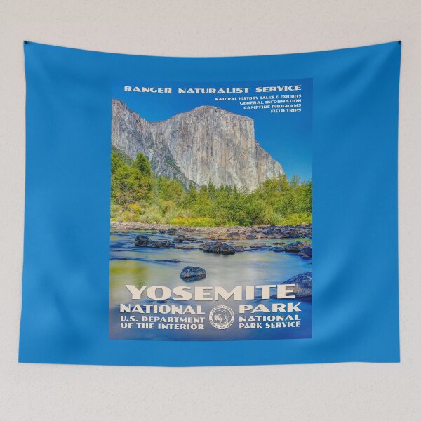 Item preview, Vintage WPA-Style Yosemite National Park Poster designed and sold by travelwitheric.